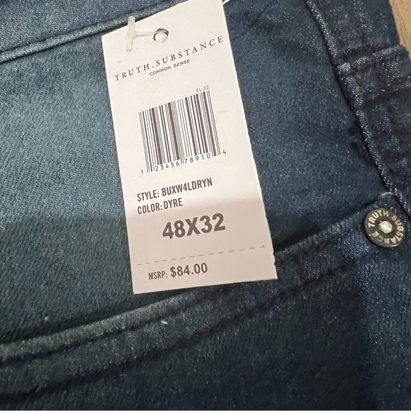 Truth Substance Men's Blue Jeans Relaxed Fit - Picture 6 of 7